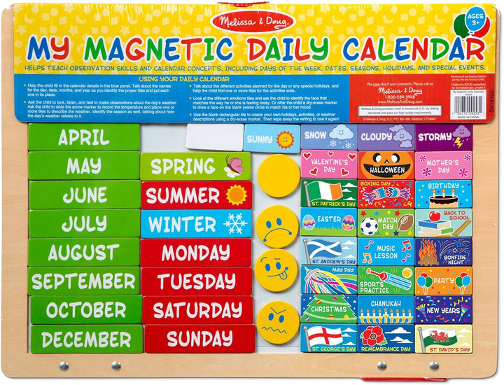 Melissa &amp; Doug My First Daily Magnetic Calendar Magnetischer Kalender, Magnetischer Kalender