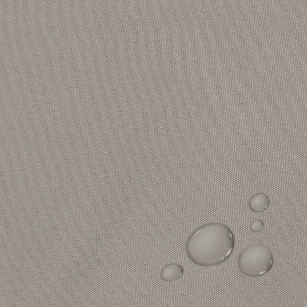 Floordirekt Sonnensegel Wasserdicht Grau 5 x 5 x 7 m Sonnenschutz Segel mit Ösen und Befestigungssei