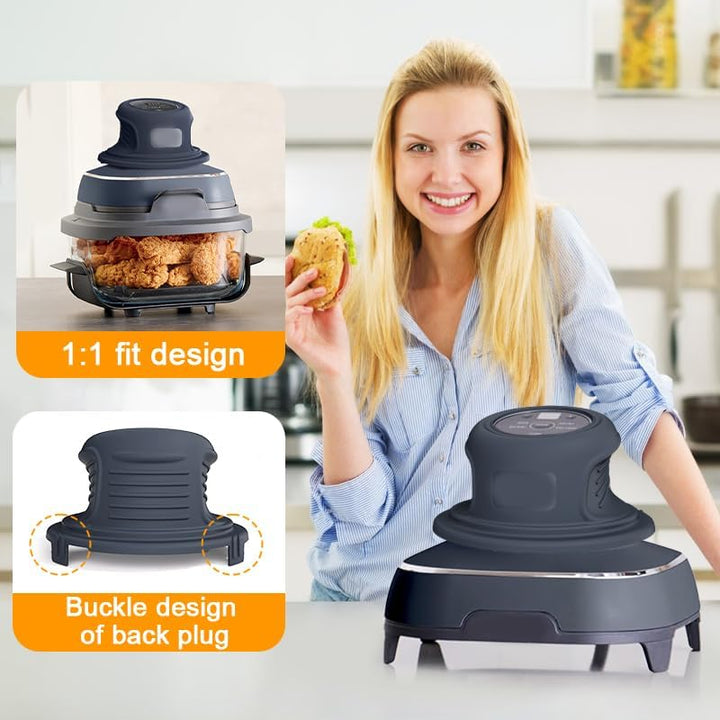 Passend für Ninja Crispi FN101EU Airfryer 3-teilig: Silikon Untersetzer, Spritzschutz & Kabelorganiz
