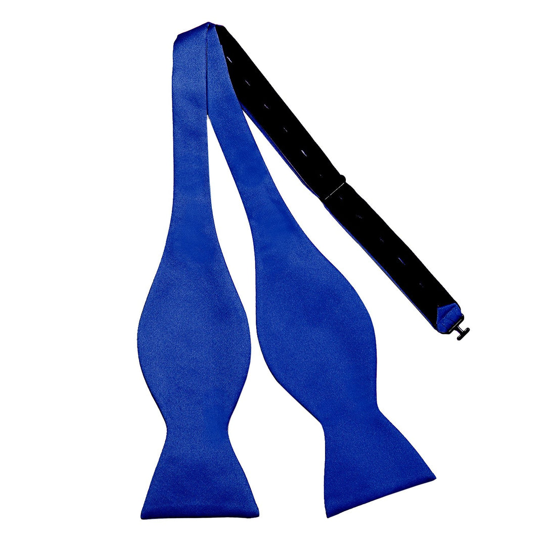 DonDon Herren Fliege zum Selberbinden Schleife Querbinder Blau, Blau