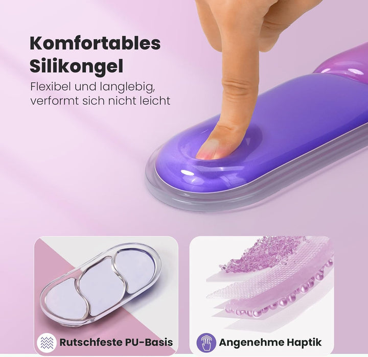TECKNET Gel Handgelenkauflage für Tastatur und Maus, Ergonomische Handballenauflage zur Tippschmerzl