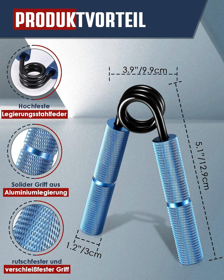 Handtrainer Fingertrainer, Griffkraft Trainer Trainingsset - 6er-Pack (50-200LB) Handgelenk Trainer,