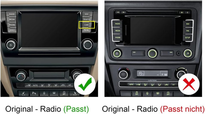 DYNAVIN Android Autoradio Navi für Skoda Rapid Seat Toledo ab 2015; 8 Zoll OEM Radio mit Wireless Ca