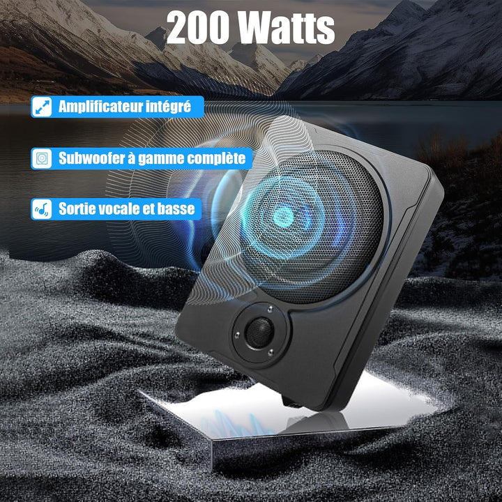 600W 8 Zoll Subwoofer Aktiv Powered Untersitz-Auto Audio Subwoofer mit Hochaktiven Lautsprechern Akt