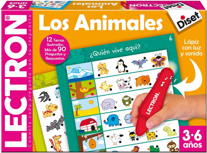Diset 63883 Tiere Spielzeug, Sortiert, 39x27x5,3 Lernspiel, Tiere, Lernspiel, Tiere