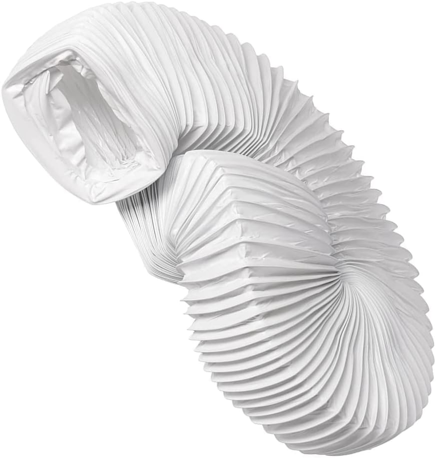 Steinberg14 Weiss 110x55mm / Länge 3 Meter Abluftschlauch PVC Flexibel Schlauch für Klimaanlagen - D