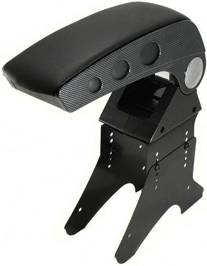 Universal Auto Armlehne Armlehne Mittelkonsole Aufbewahrungsbox Kunstleder Carbon