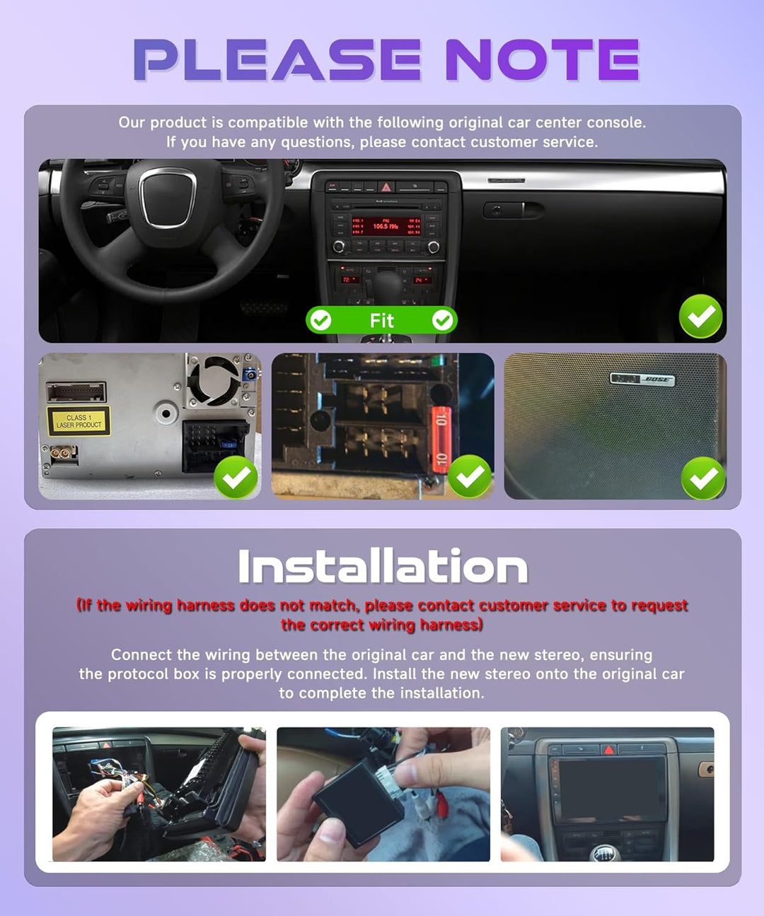 Rimoody 4G+64G Android Autoradio für Audi A4 S4 RS4 B6 B7 8E 2000-2009 Wireless Carplay Android Auto
