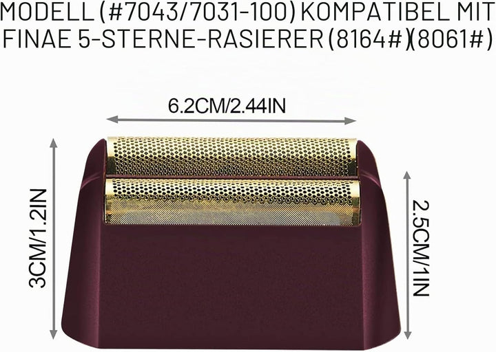 Professional 5 Star Series Finale Rasierer Ersatzfolie,kompatibel mit Wahl Rasierfolie 7031-100,7043