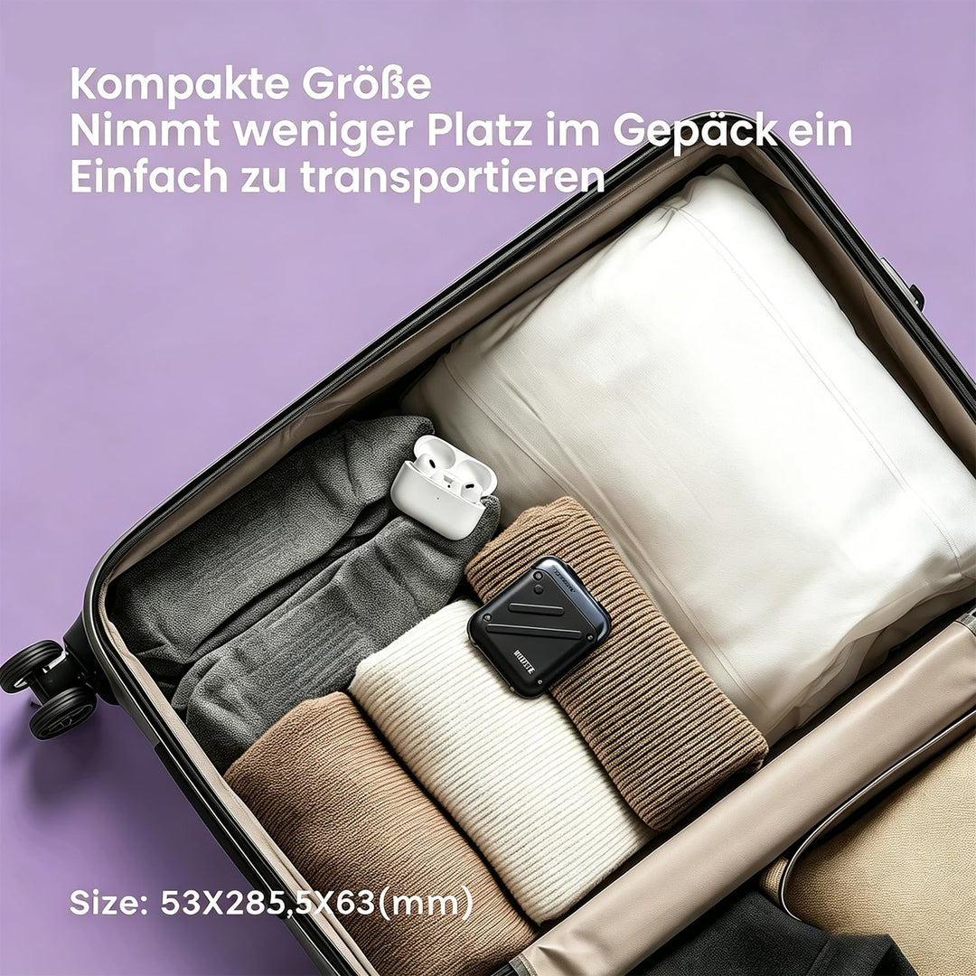 Skyworth Metz Rasierer Herren, Tragbarer Elektrorasierer mit Reiseetui, Nass und Trockenrasierer mit