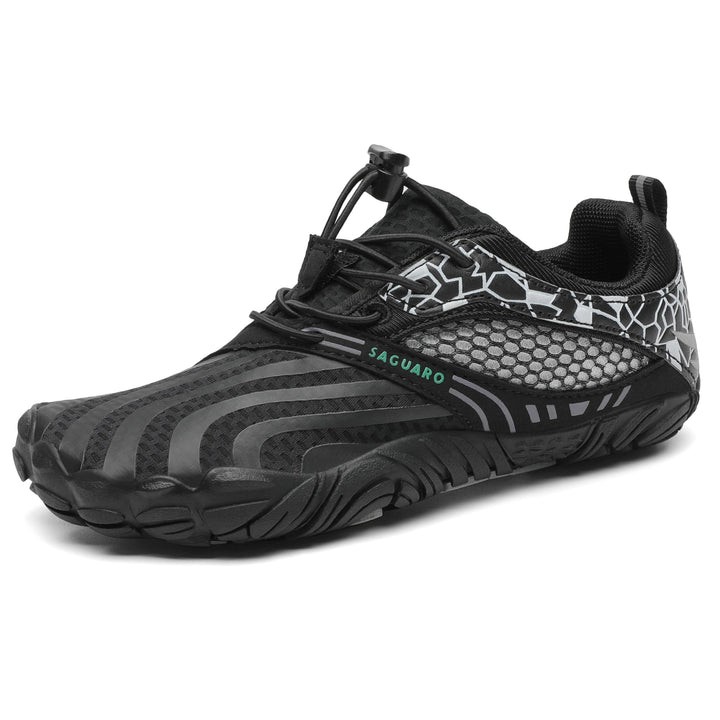 SAGUARO Jungen Mädchen Barfussschuhe Atmungsaktiv Badeschuhe für Kinder Gr.24-36 24 EU Schwarz, 24 E
