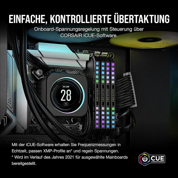 Corsair DOMINATOR PLATINUM RGB DDR5 RAM 32GB (2x16GB) 6400MHz CL32 Intel XMP iCUE Kompatibel Compute