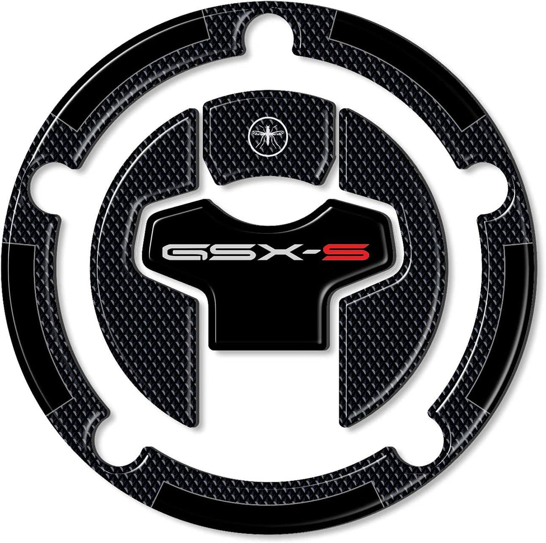 LABELBIKE 3D Motorrad Tankdeckelaufkleber kompatibel mit Suzuki | GSX-S 950 2021-2024, Harzschutz, K