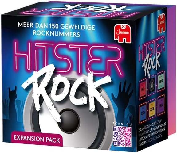Hitster Rock Expansion, Erweiterungsset, Musikspiel, Actionspiel, Erwachsene Brettspiel, Spiel mit M