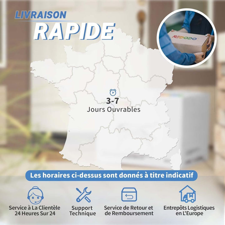 Redodo 200Ah Plus Lithium Batterie 12,8V LifePO4, eingebaut 200A BMS, Über 4000 Zyklen, 2560W Lastle