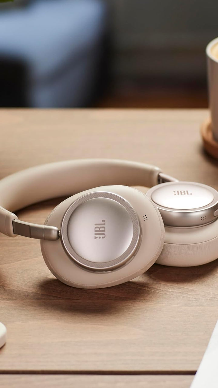 JBL Live 780NC Kabellose Noise Cancelling Over‑Ear‑Kopfhörer, Champagner | Bluetooth 6.0, Personalis