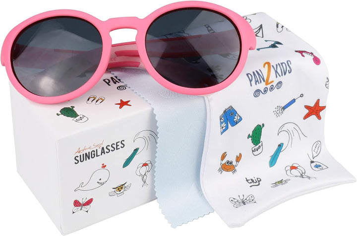 ActiveSol Kinder-Sonnenbrille Pan2Kids | Panto Design | BPA-frei, Polarisiert | 3 – 6 Jahre Pacific