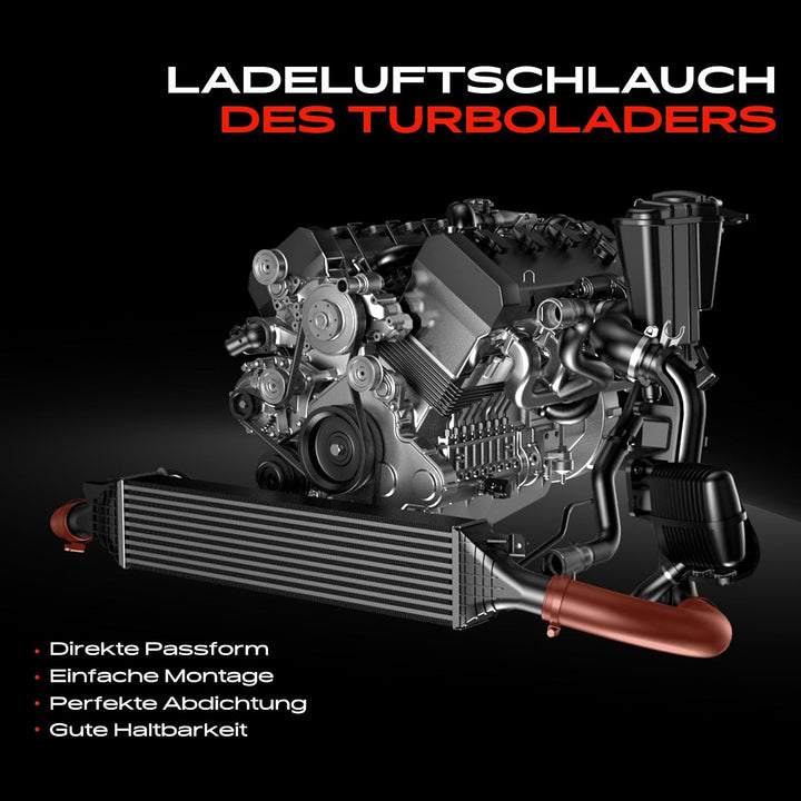 Ladeluftschlauch Turboschlauch für A3 TT Altea Leon Toledo III Octavia II Superb II Yeti EOS Golf V/