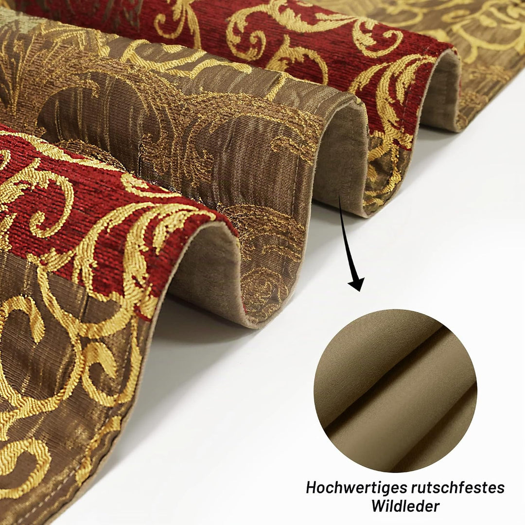 TOPLUXE Tischläufer mit Quasten, Jacquard Tischdecke für Esstisch Urlaub Party Wohnzimmer Dekoration