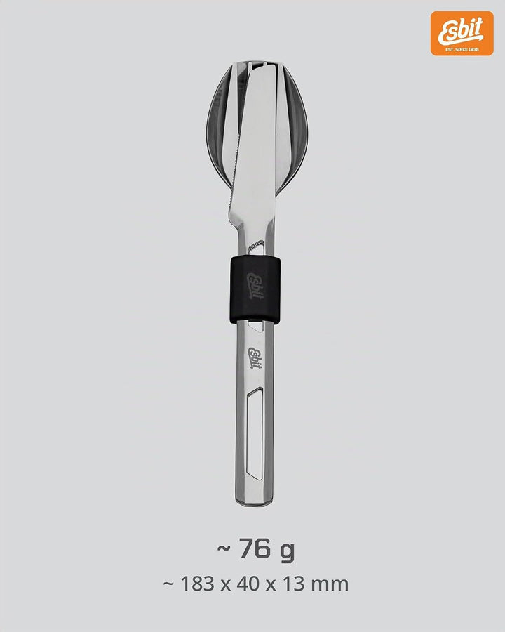 Esbit Edelstahl Besteck Set - robustes Besteckset aus 18/8 Edelstahl- bestehend aus Messer, Gabel un