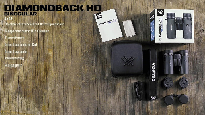 Vortex Optics Diamondback HD 8x32 New, DB-212, Grün 8 x 32 Fernglas, 8 x 32 Fernglas