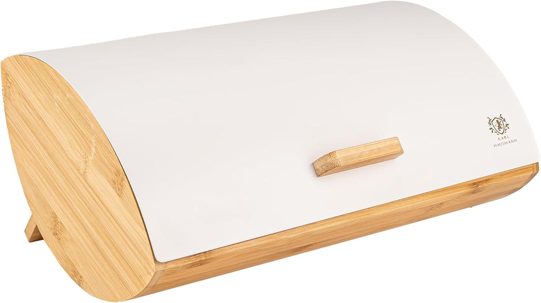Brotkasten mit Deckel - Weiss Brotbox Klein aus Holz - Bread Box - Brotaufbewahrung - Brotkästen - B