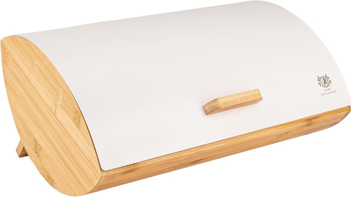 Brotkasten mit Deckel - Weiss Brotbox Klein aus Holz - Bread Box - Brotaufbewahrung - Brotkästen - B