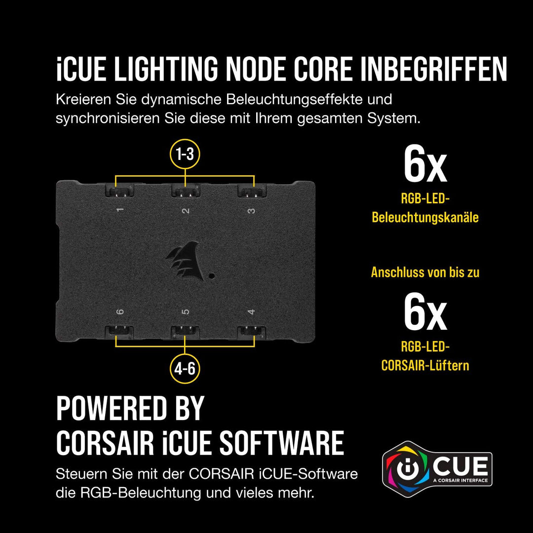 Corsair iCUE QL140 RGB, 140-mm-RGB-LED-PWM-Lüfter (68 Einzeln Ansteuerbare RGB-LEDs, Schwindigkeiten