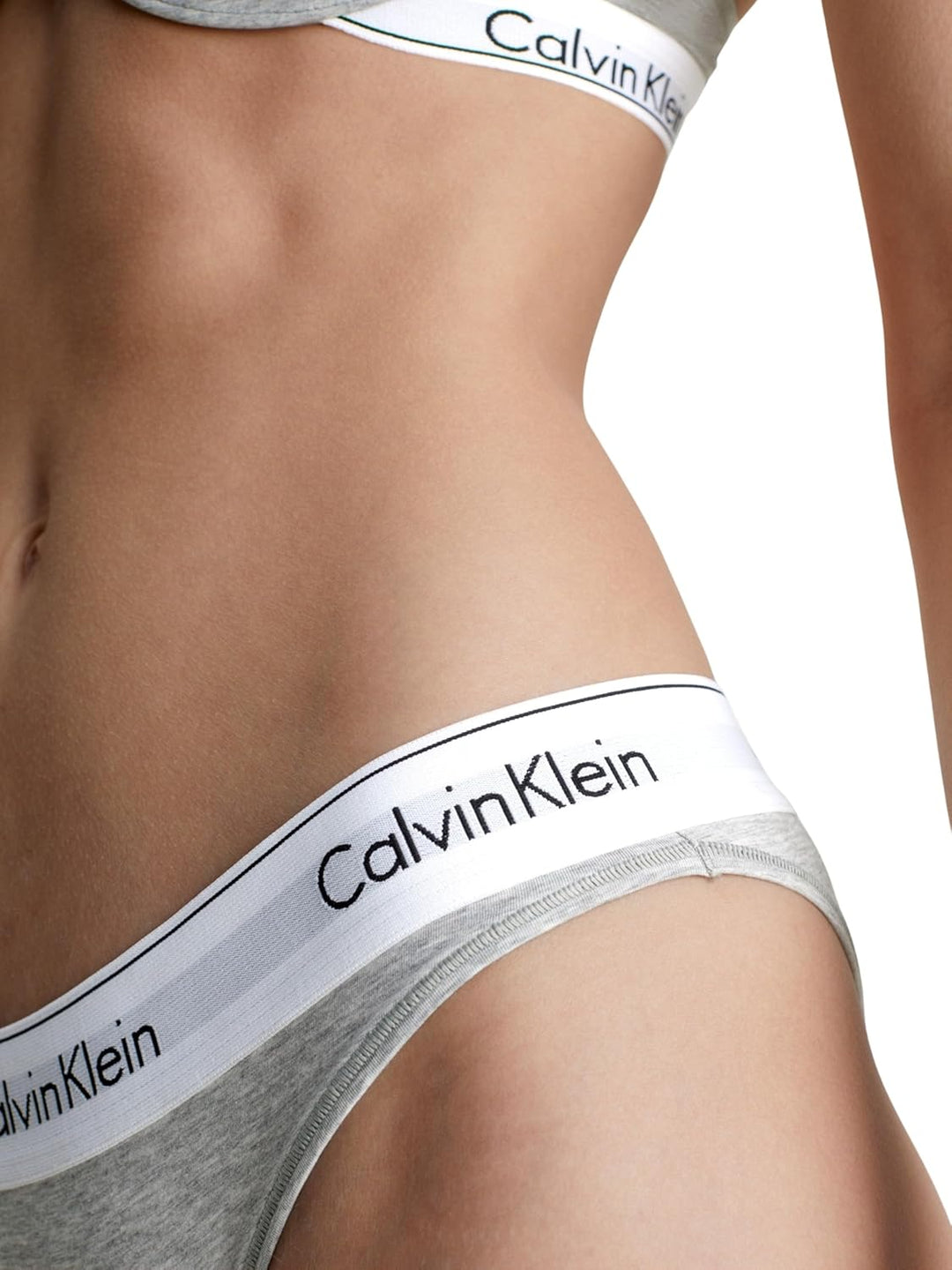 Calvin Klein Damen Slip Bikini Form Unterwäsche XS Grau (Grey Heather), XS Grau (Grey Heather)