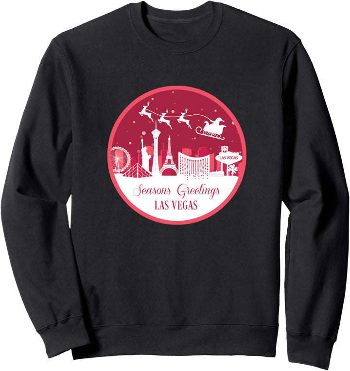 Las Vegas Weihnachts-Stadtbild Urlaubssouvenir Sweatshirt
