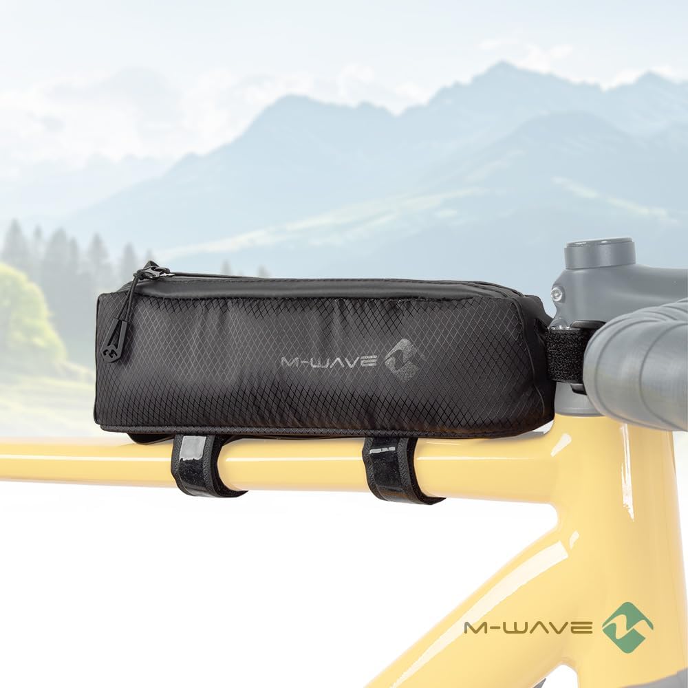 M-WAVE Fahrrad Oberrohrtasche, wasserdicht, stossgedämpft gepolstert, Bikepacking, Rough Ride TOP, S