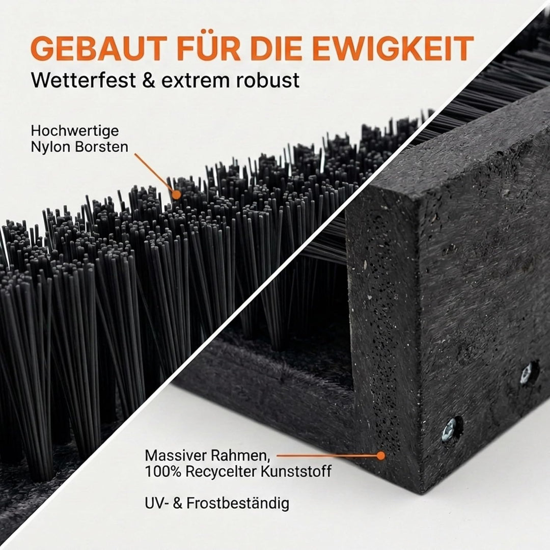 Borstelshop Schuhabstreifer Kunststoff - Fussabtreter Aussenbereich - Fussabtreter Aussen - Robuster