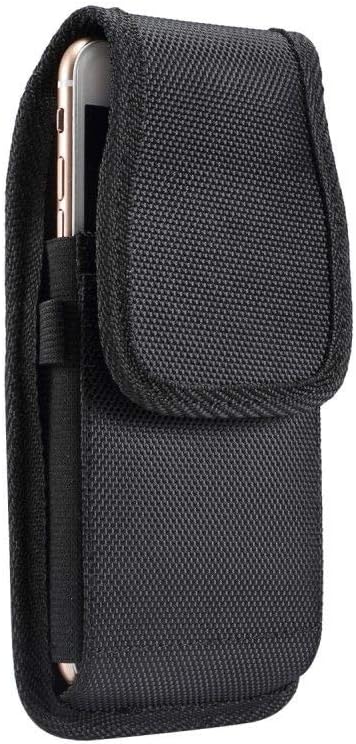 Nylon Belt Holster with Metal Clip and Card Holder für Sony Xperia XZ1-Compact - Black