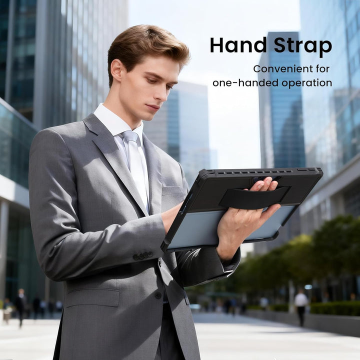 Omnpak Hülle für Microsoft Surface Pro 11/10/9, Stossfeste Robuste Hartschalen Schutzhülle Multi-Bet