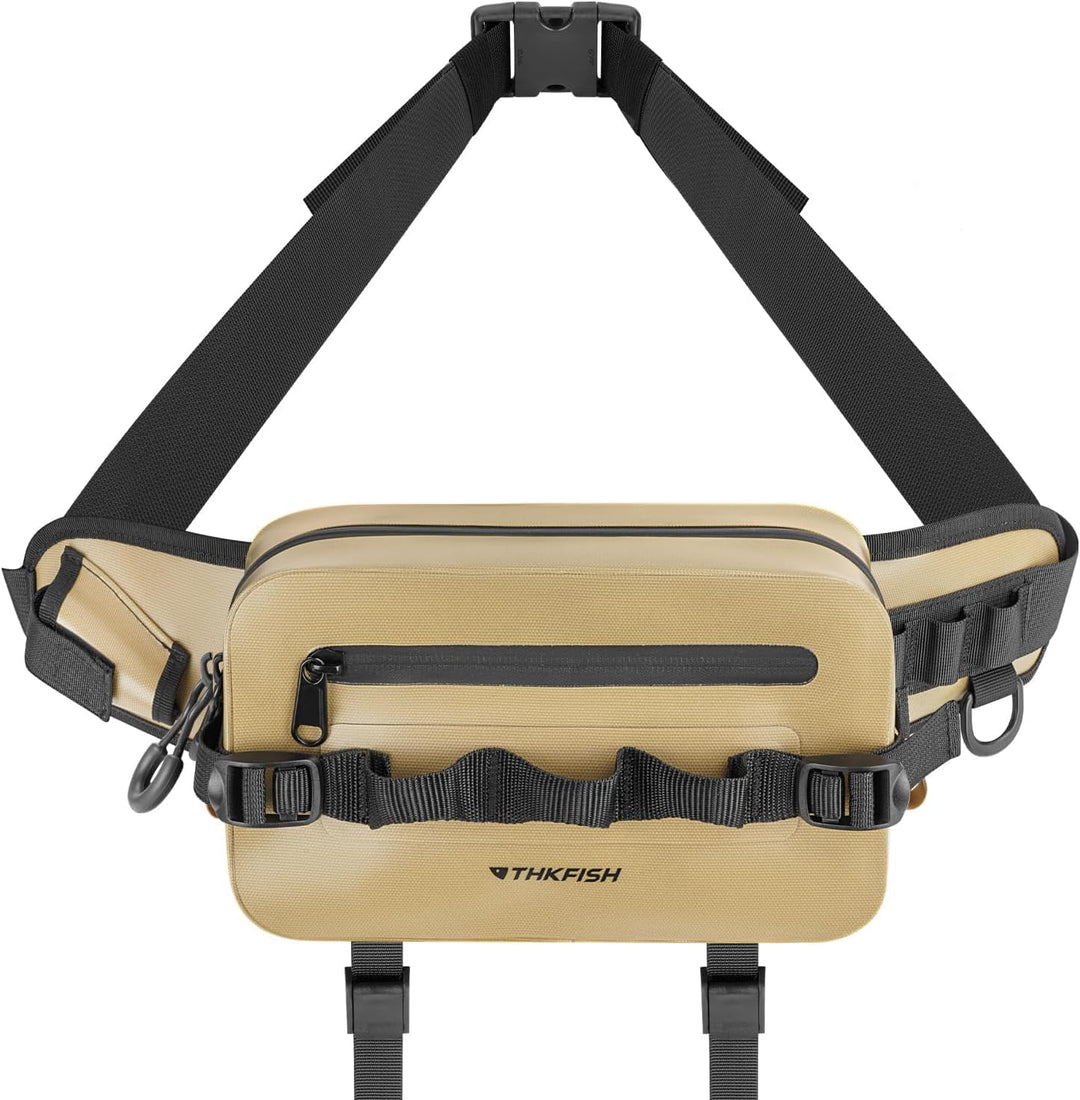 THKFISH Angeltasche Wasserdicht Hüfttasche IPX8, Bauchtasche Wasserdicht mit Luftdichtem Reissversch