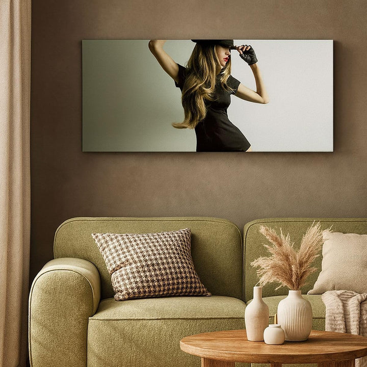 Wandbilder Dekoration Wohnzimmer Schönheit club tanz disco Panorama Bilder auf Leinwand 120x50cm Lei