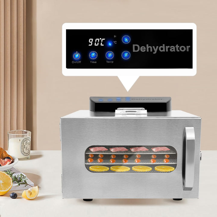 Elektrische Trocknungsmaschine FüR Lebensmittel Edelstahl 6 Ebenen Trockner 400W Lebensmittel Dehydr