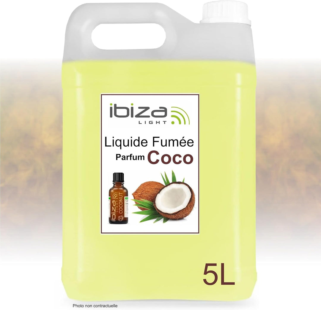 Ibiza - Nebelflüssigkeit – Kanister mit 5 Liter Flüssigkeit Ibiza Light SMOKE5L-N für Nebelmaschine
