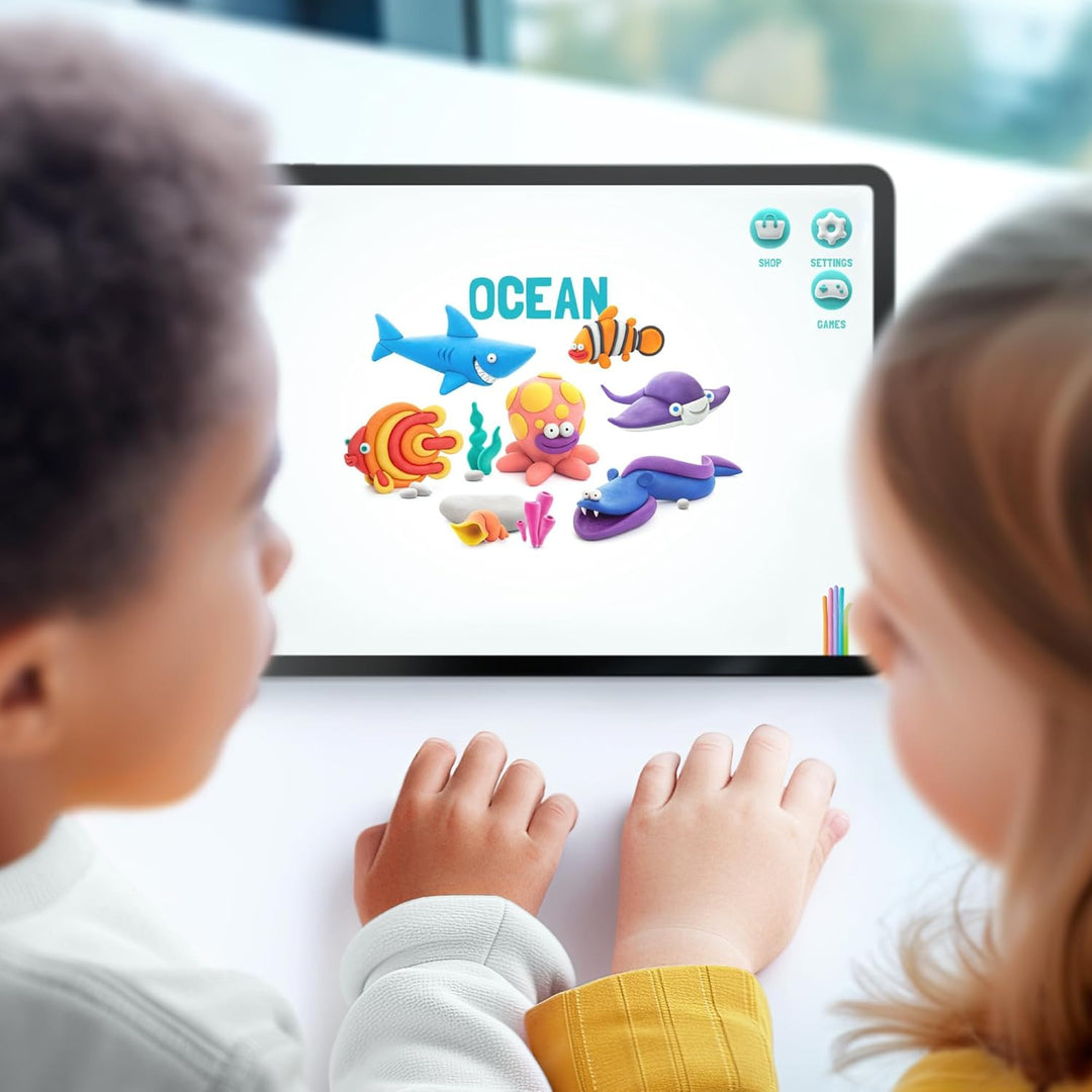 HEY CLAY - 15 Dosen lufttrocknende Knete für Kinder ab 3 Jahren - Kreatives Bastelset - Modelliermas