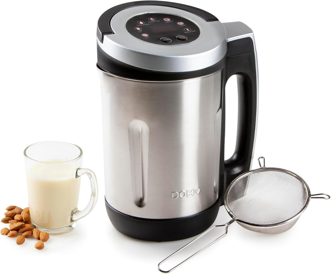 DOMO DO716BL Suppenkocher Edelstahl - 2,2 L - 7 Programme LED - mit Memoryfunktion