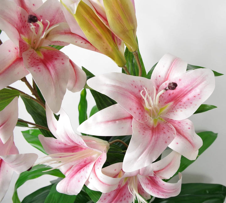 Leaf Künstliche Lilienblume im Stargazer-Stil, 90 cm, Rosa 90cm Pink 90cm Pink, 90cm Pink 90cm Pink