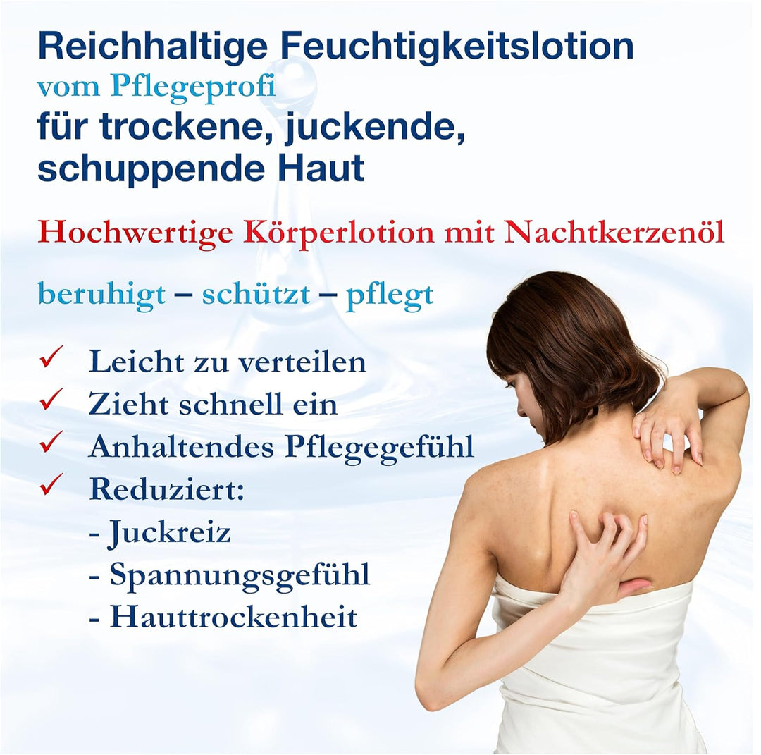 dline LL-LipoLotion | Nachtkerzenöl Bodylotion vom Pflegeprofi | 500ml Flasche | Feuchtigkeitscreme