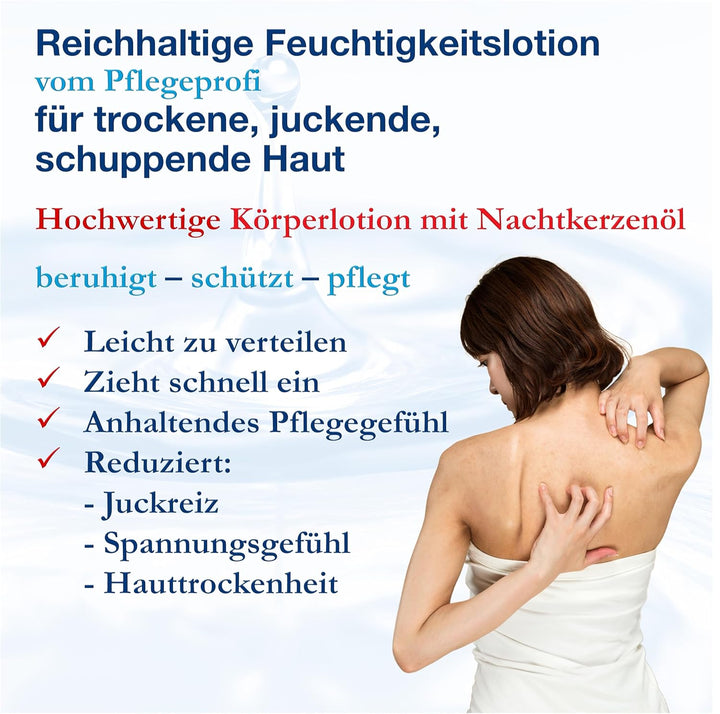 dline LL-LipoLotion | Nachtkerzenöl Bodylotion vom Pflegeprofi | 500ml Flasche | Feuchtigkeitscreme