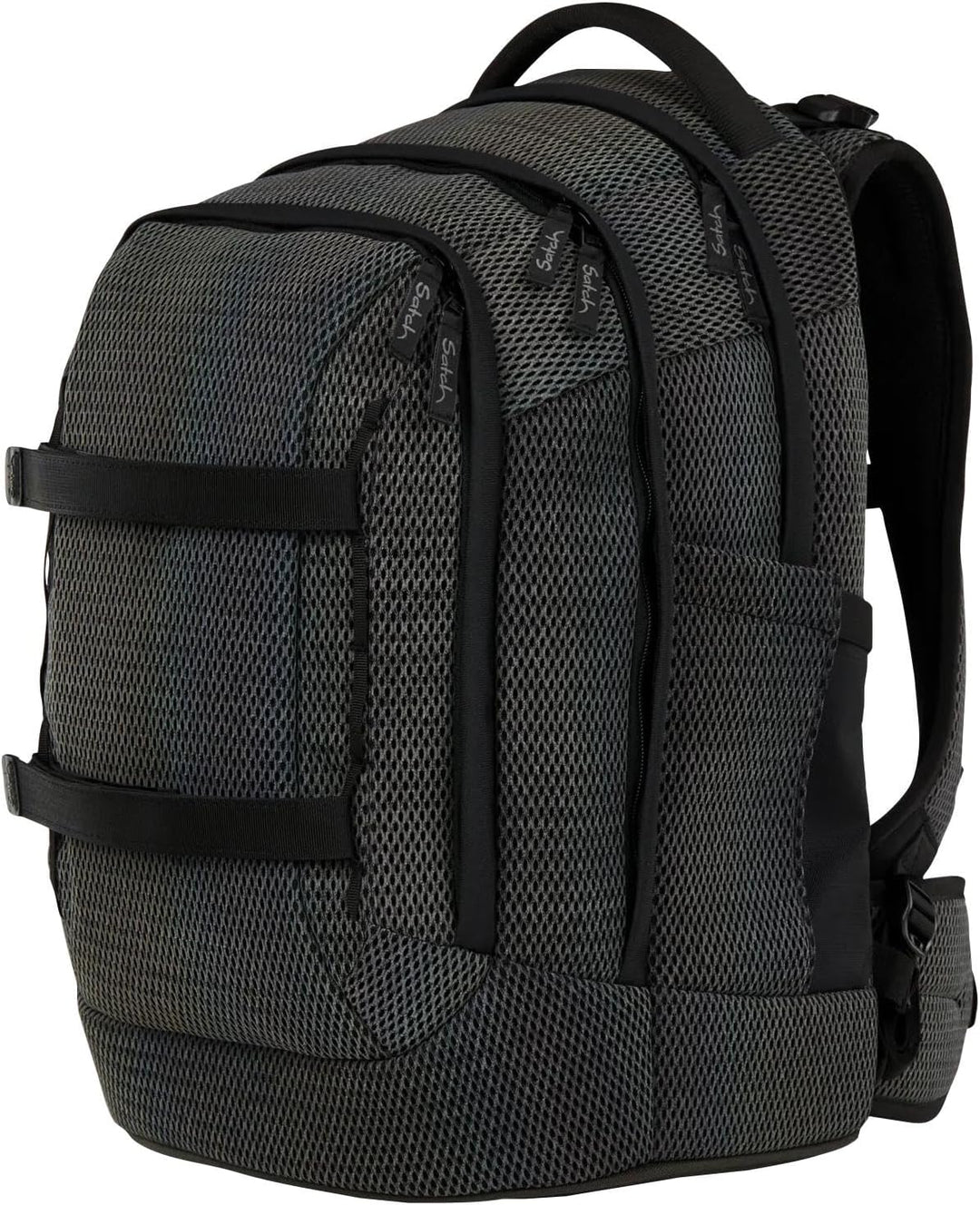 Satch Pack Set Set 4 teilig ab 5. Klasse ergonomisch 30L Stauraum mit Schlamperbox Trinkflasche Spor