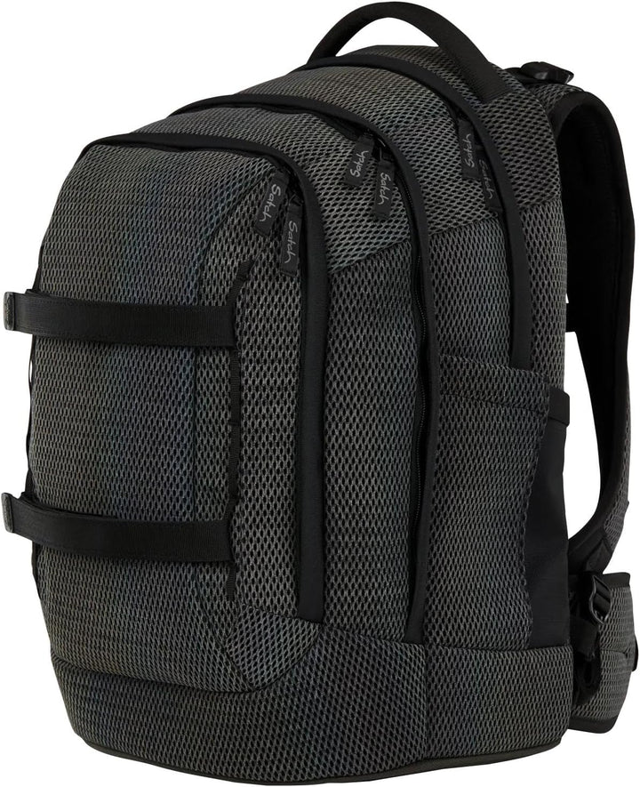 Satch Pack Set Set 4 teilig ab 5. Klasse ergonomisch 30L Stauraum mit Schlamperbox Trinkflasche Spor