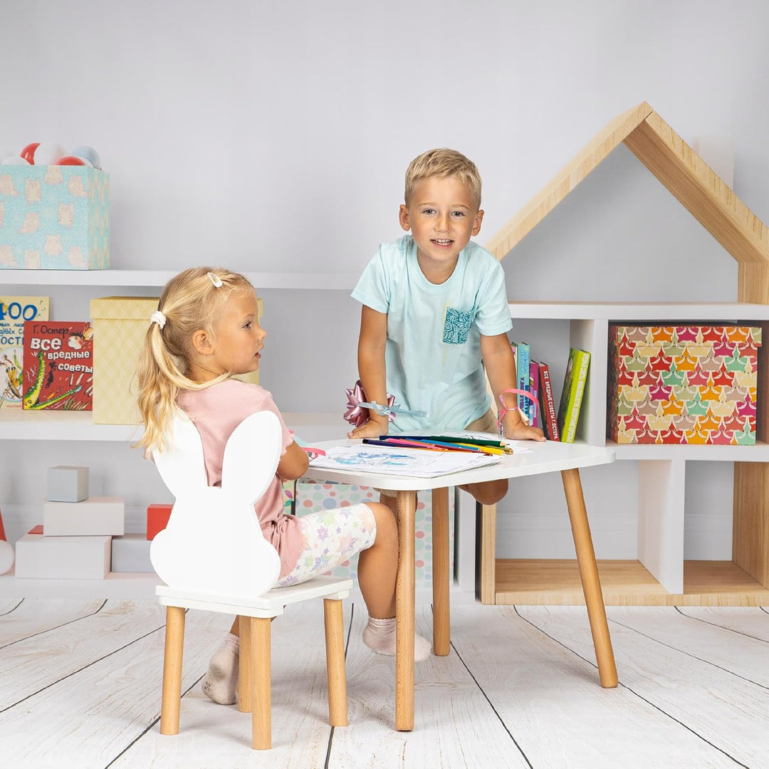 Kindertisch 50 x 60 x 47 cm – Holztisch für Kinderzimmer | Kinder Tisch &amp; Spieltisch aus MDF Childre