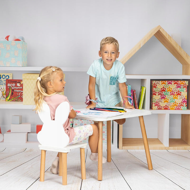 Kindertisch 50 x 60 x 47 cm – Holztisch für Kinderzimmer | Kinder Tisch &amp; Spieltisch aus MDF Childre