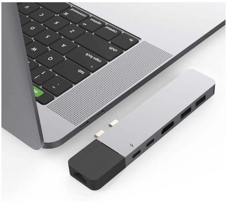 HyperDrive GN28N-SILBER NET 6-in-2 USB-C Hub - Silber, Silber