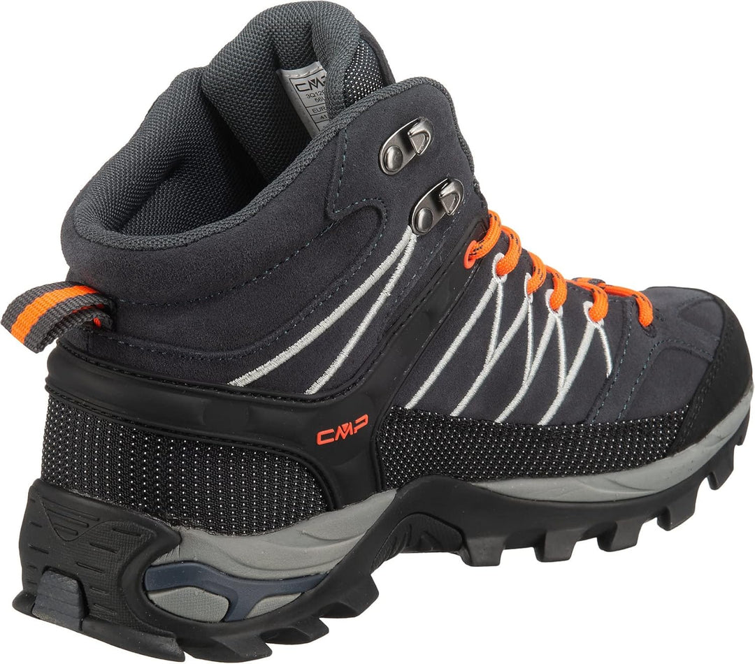 CMP Herren Rigel Mid Shoes Wp Trekking-Schuhe 46 EU Antracite Flash Orange, 46 EU Antracite Flash Or