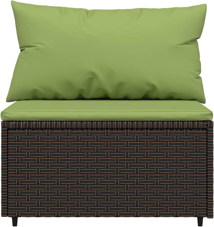 Tidyard 3-TLG. Balkonlounge Set Rattan, Gartensofa Rattansofa Gartenlounge Ecksofa Mittelsofa Sofa m